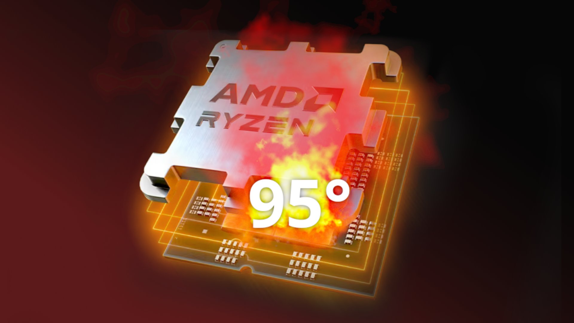 AMD RYzen 7 перегрев 95 градусов